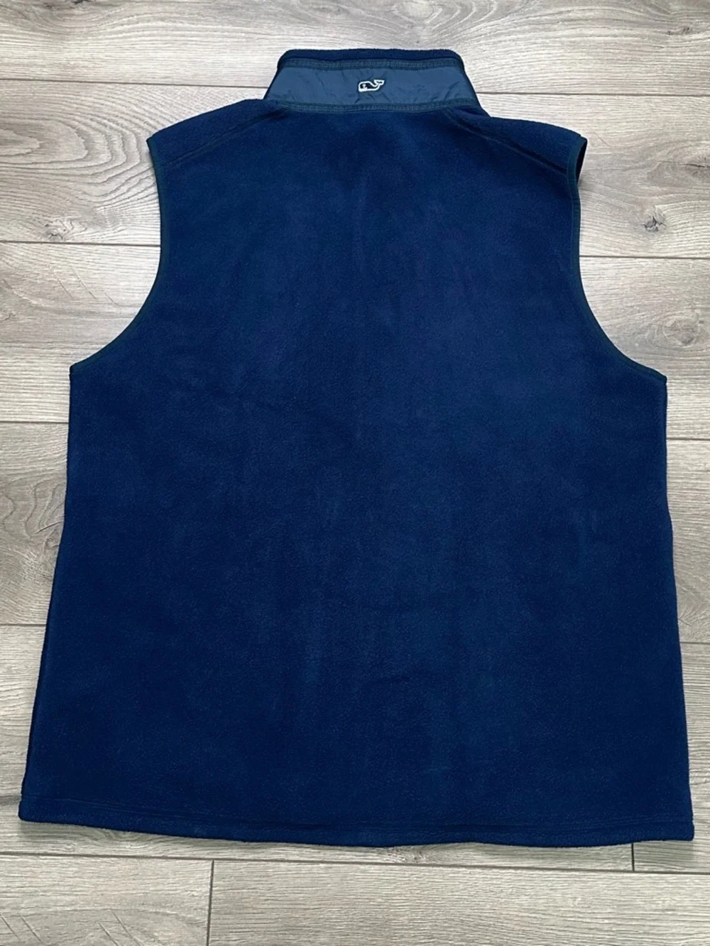 Vineyard Vines Harbor Fleece Full Zip Vest Navy Blue Size Large